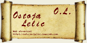 Ostoja Lelić vizit kartica